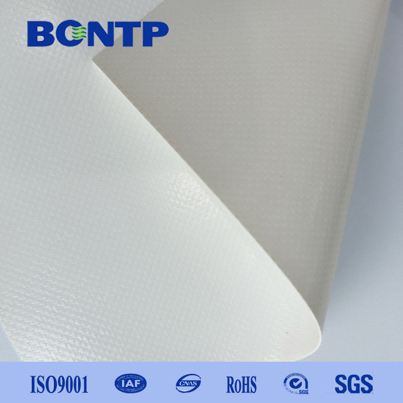 Waterproof Tent Tarp White PVC Coated Tarpaulin Fabric 750 Gsm 900 Gsm 1250 Gsm